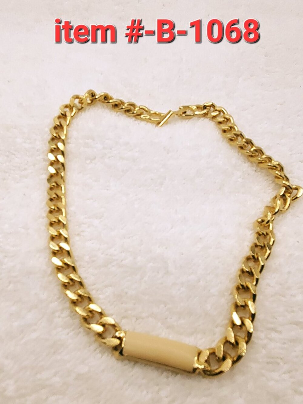 1 Gold Necklace, item # B-1068,. wt. 42 grams.